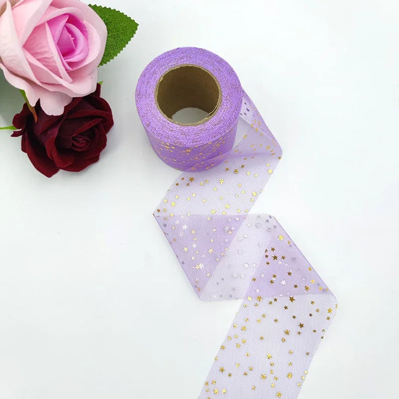 Colorful Star Tulle Ribbon