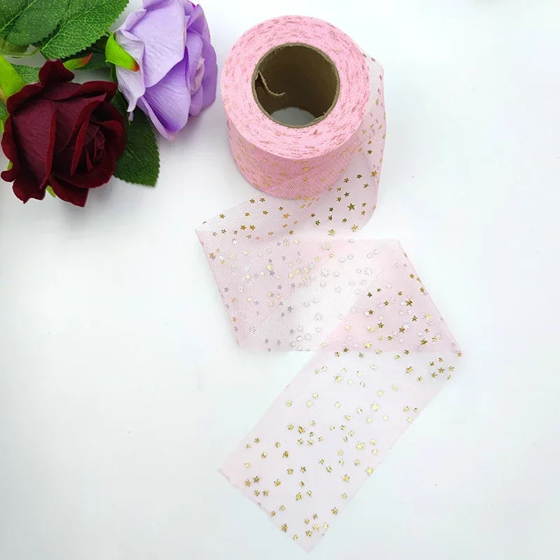 Colorful Star Tulle Ribbon