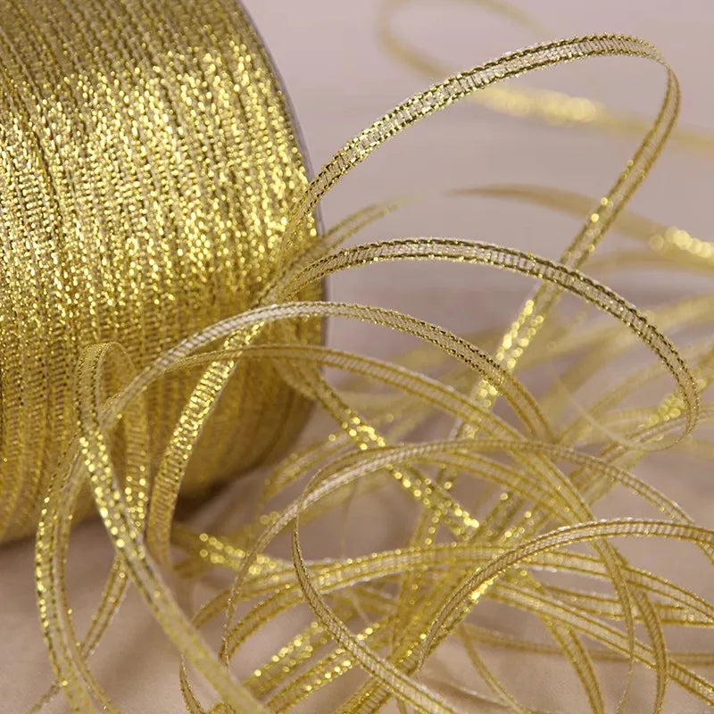 Colorful Glitter Silk Ribbon