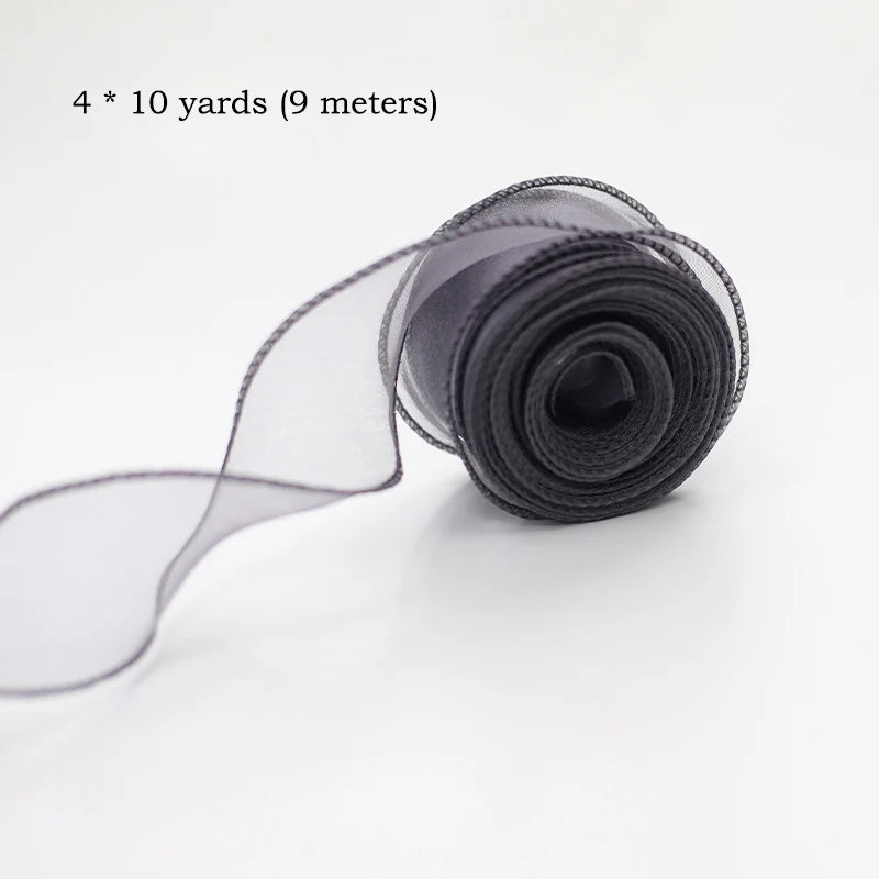 Colorful 10 Yard Roll Organza Ribbon