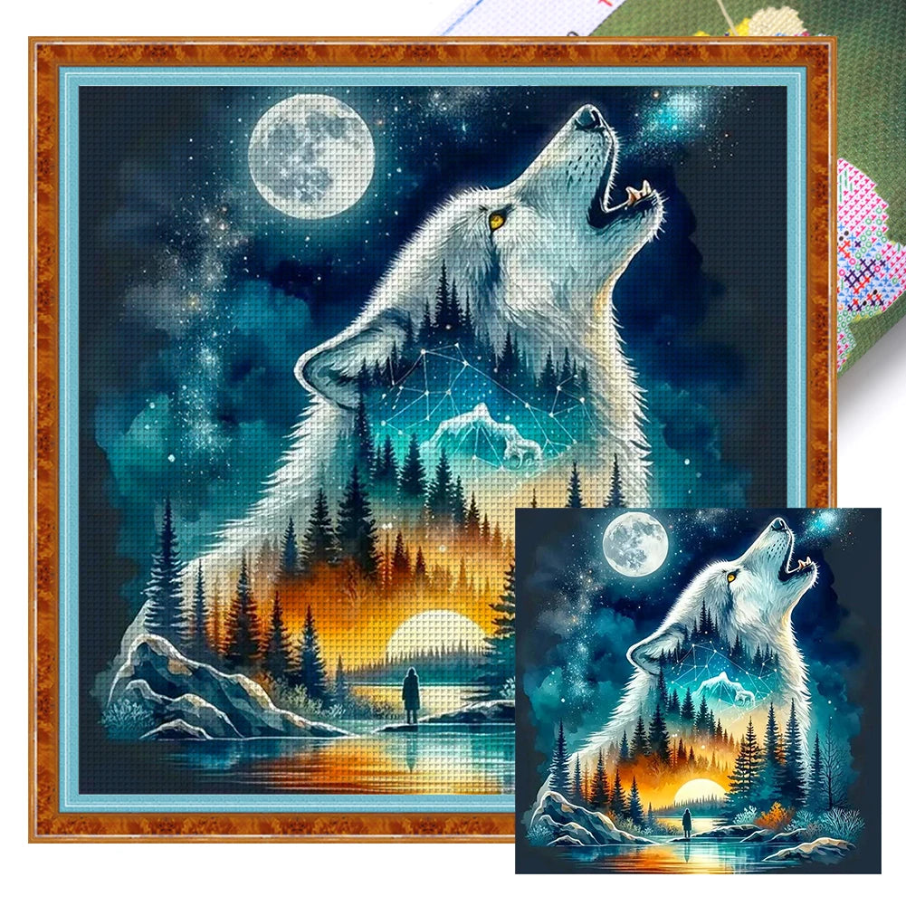 Printed Animal Cross Stitch Kit
