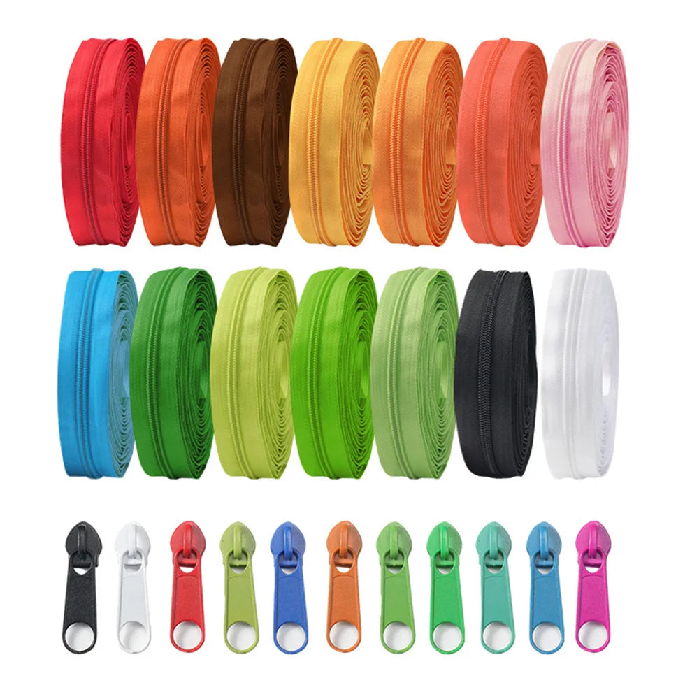 5# Long Nylon Zippers