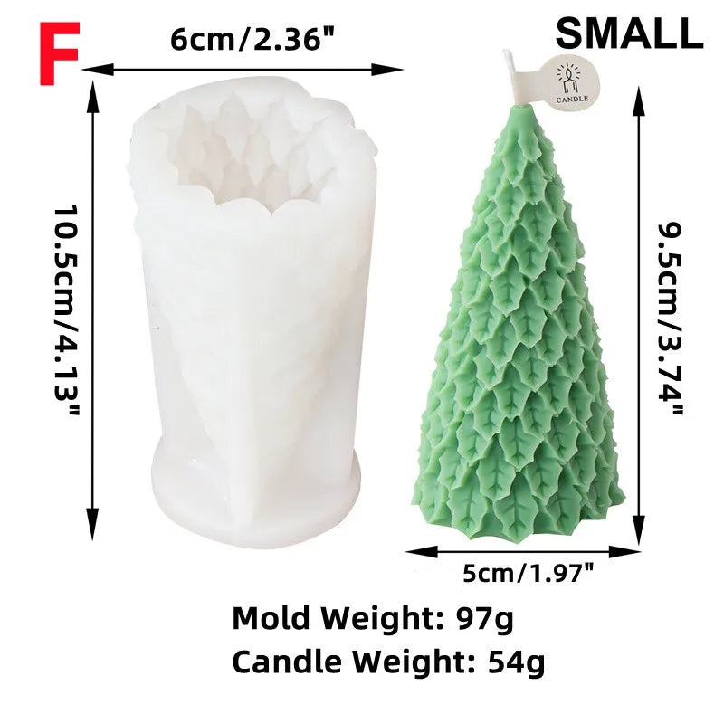 7 Styles 3D Christmas Tree Mold