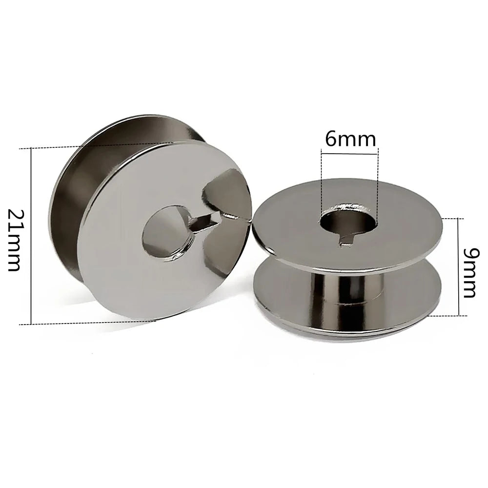 Sewing Machine Metal "L" Bobbins Singer Brother Janome Bernina