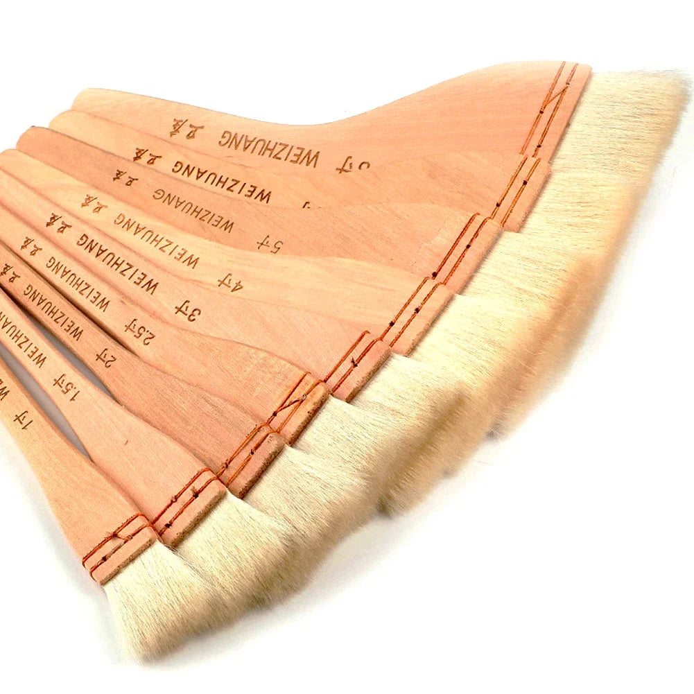 Wooden Handle Goat Hair Paint Brush