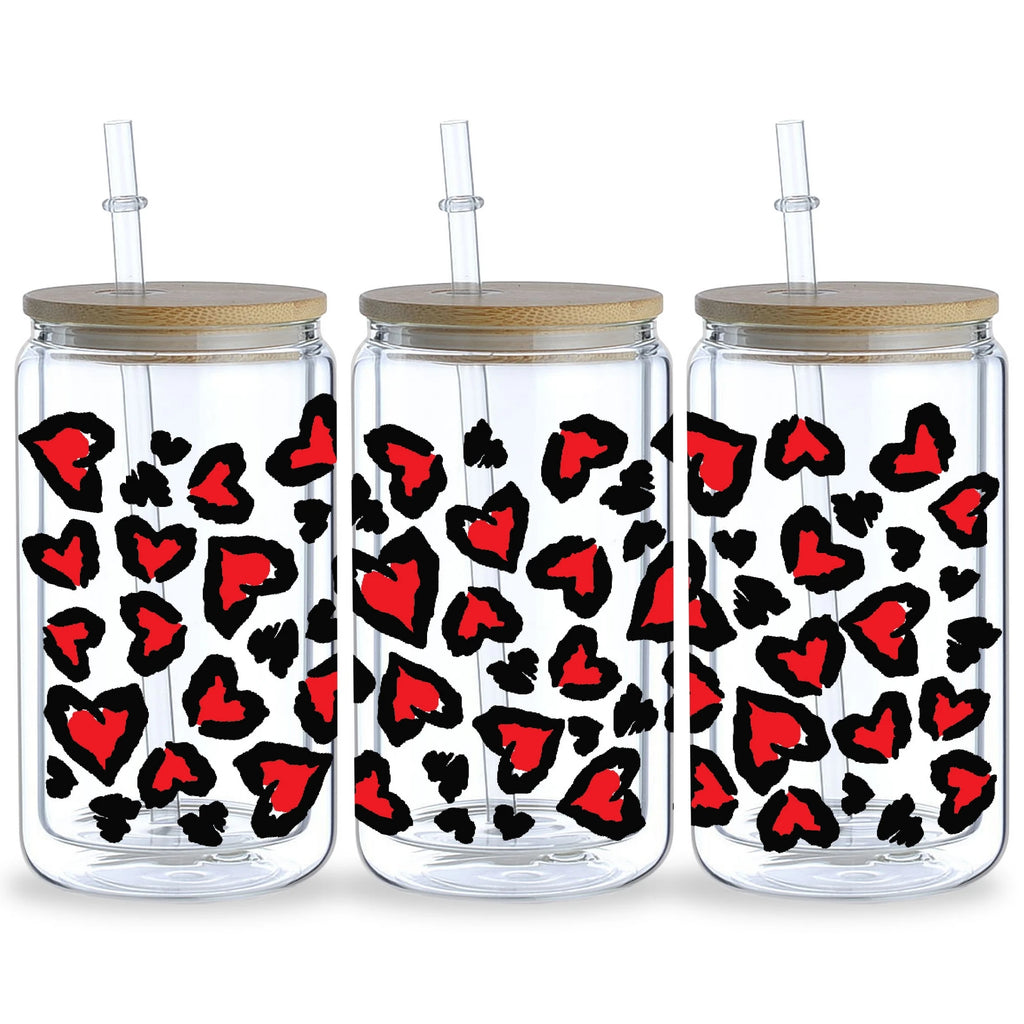 5 sheets DTF Glass Cup Transfer Stickers