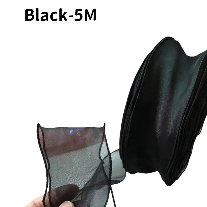 5M Organza Ribbon Wavy Edge