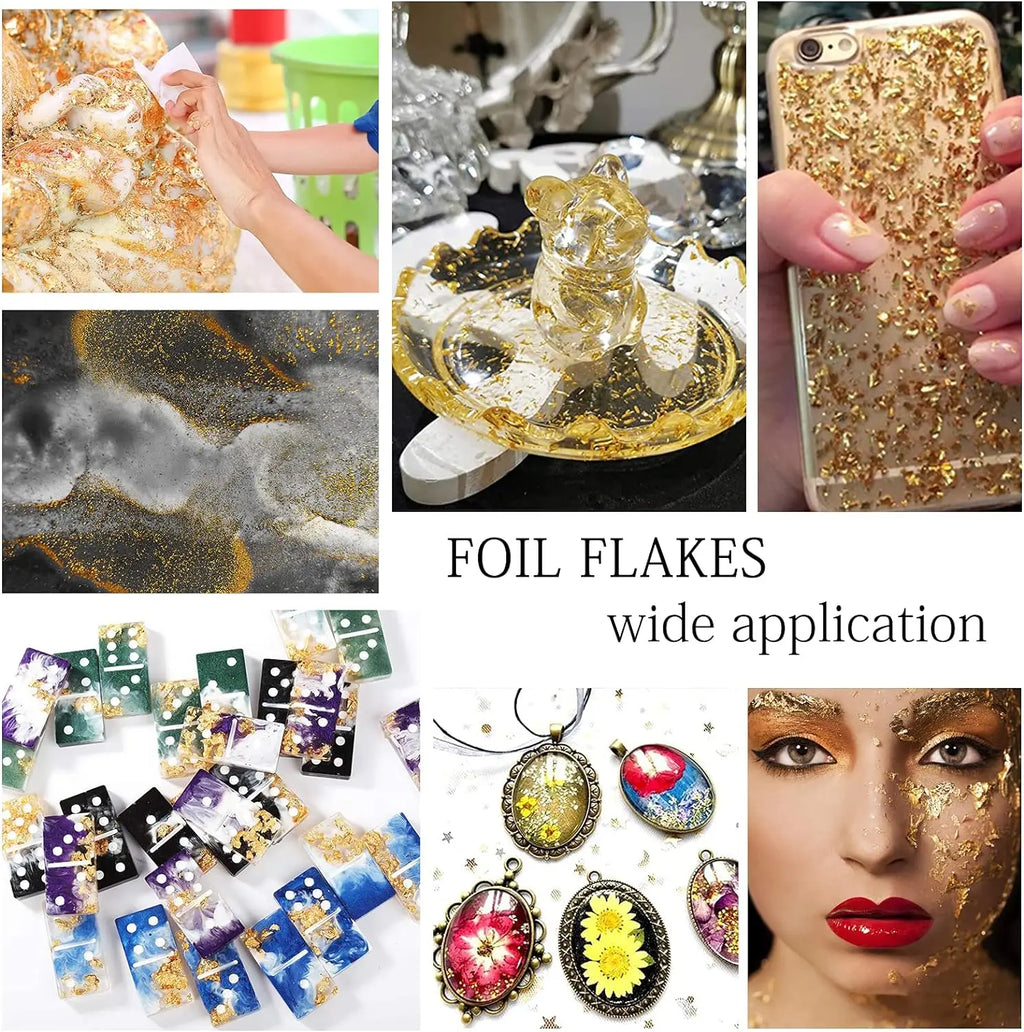 Glitter Foil Flakes for Resin and Jewelry