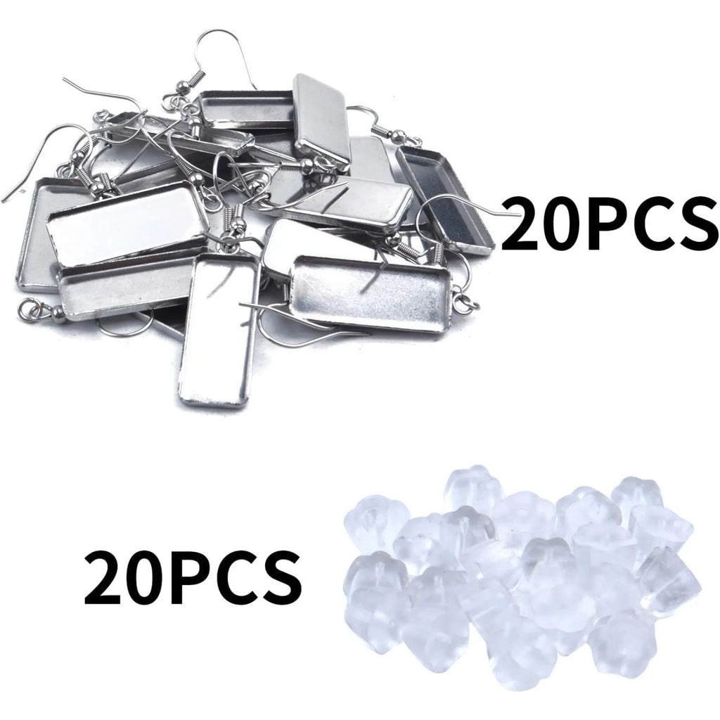 20-Piece Stainless Steel Earring Kit