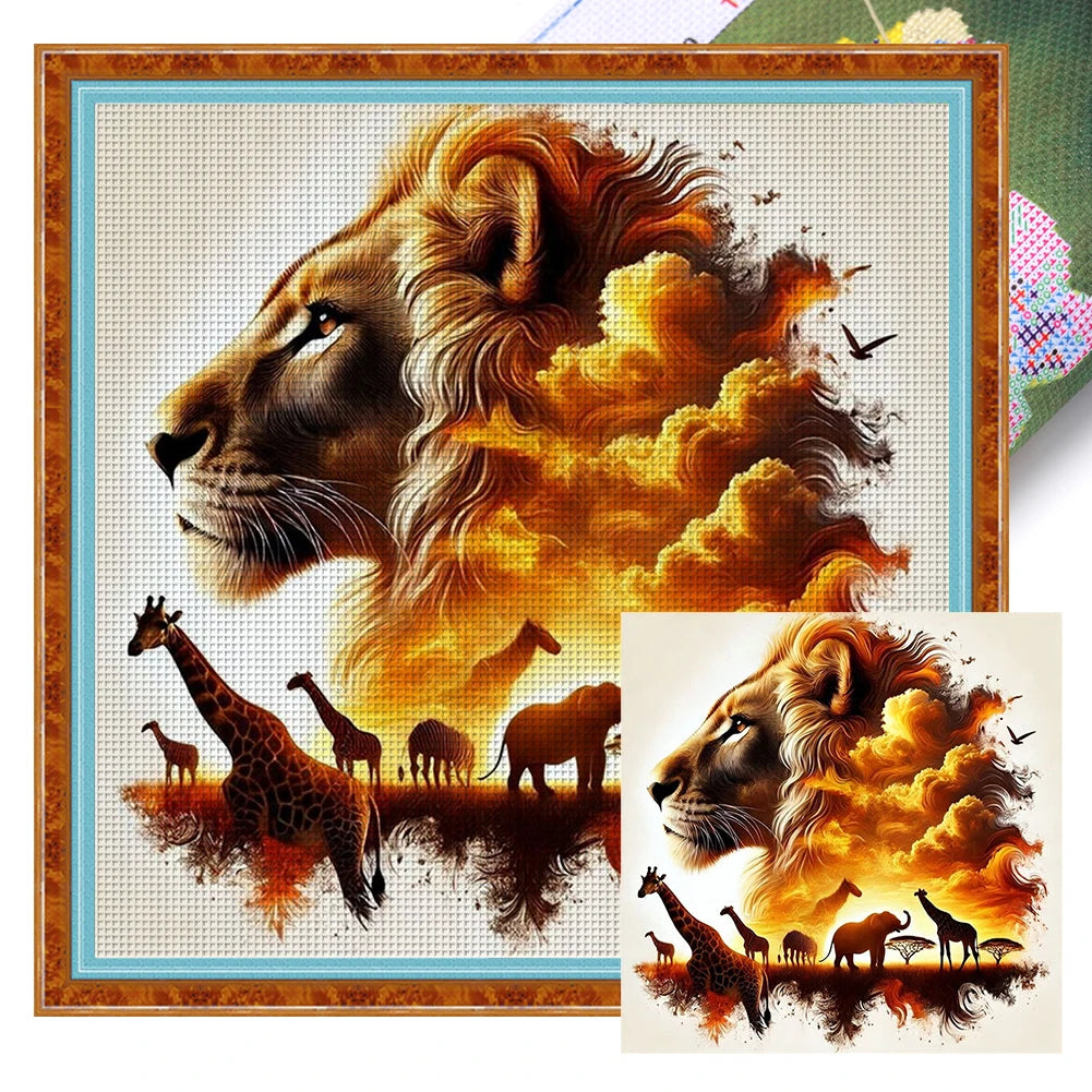 Printed Animal Cross Stitch Kit