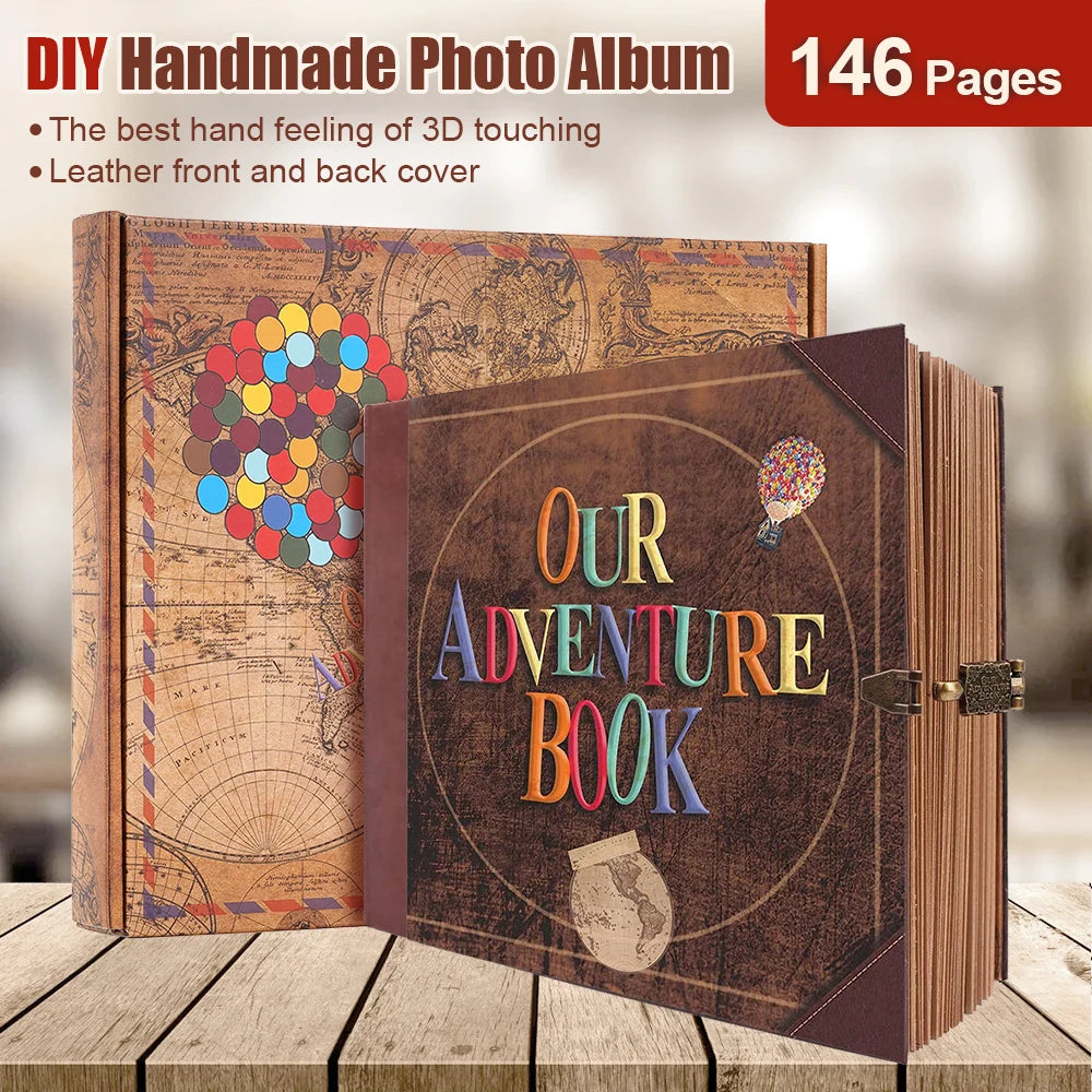 Our Adventure Book 146 Page Photo Album with stickers