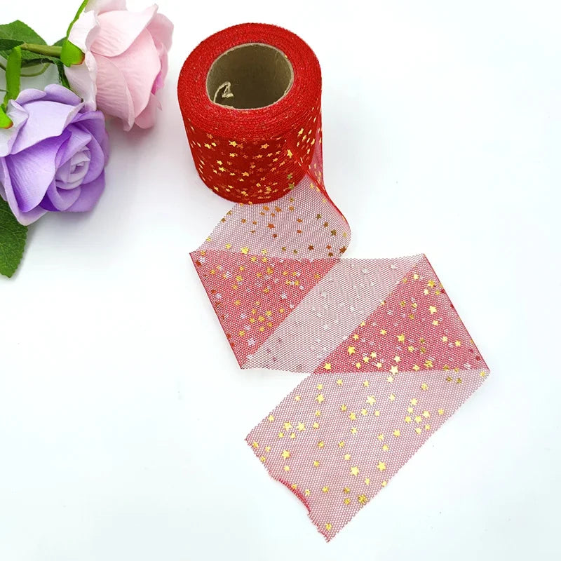 Colorful Star Tulle Ribbon