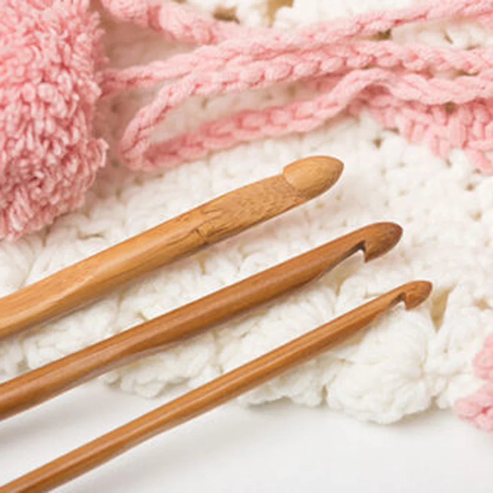 12 Size Bamboo Crochet Hooks