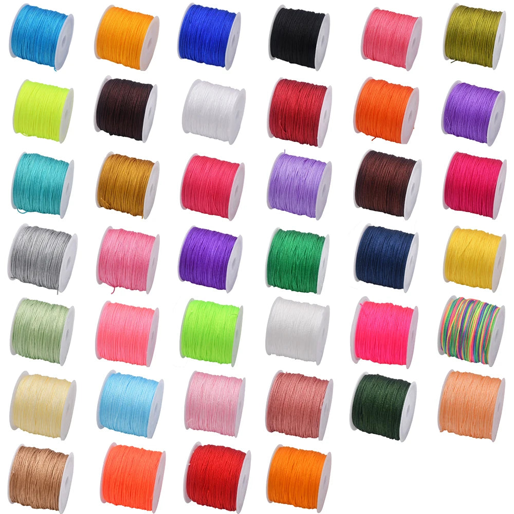 Colored Nylon Cord For Jewelry Making