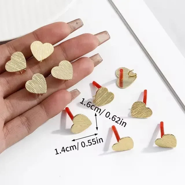 10pcs/set Stainless Steel Earring Connectors/Backings