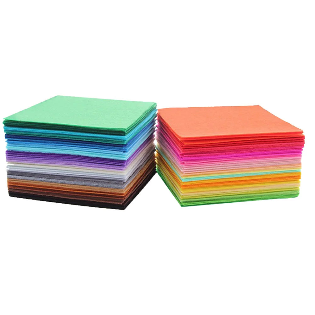 40pcs Felt Sheets 10 cm x 10 cm