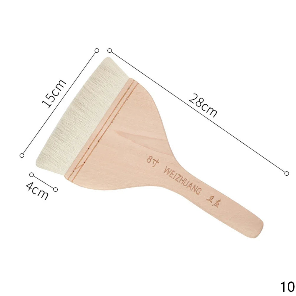 Wooden Handle Goat Hair Paint Brush
