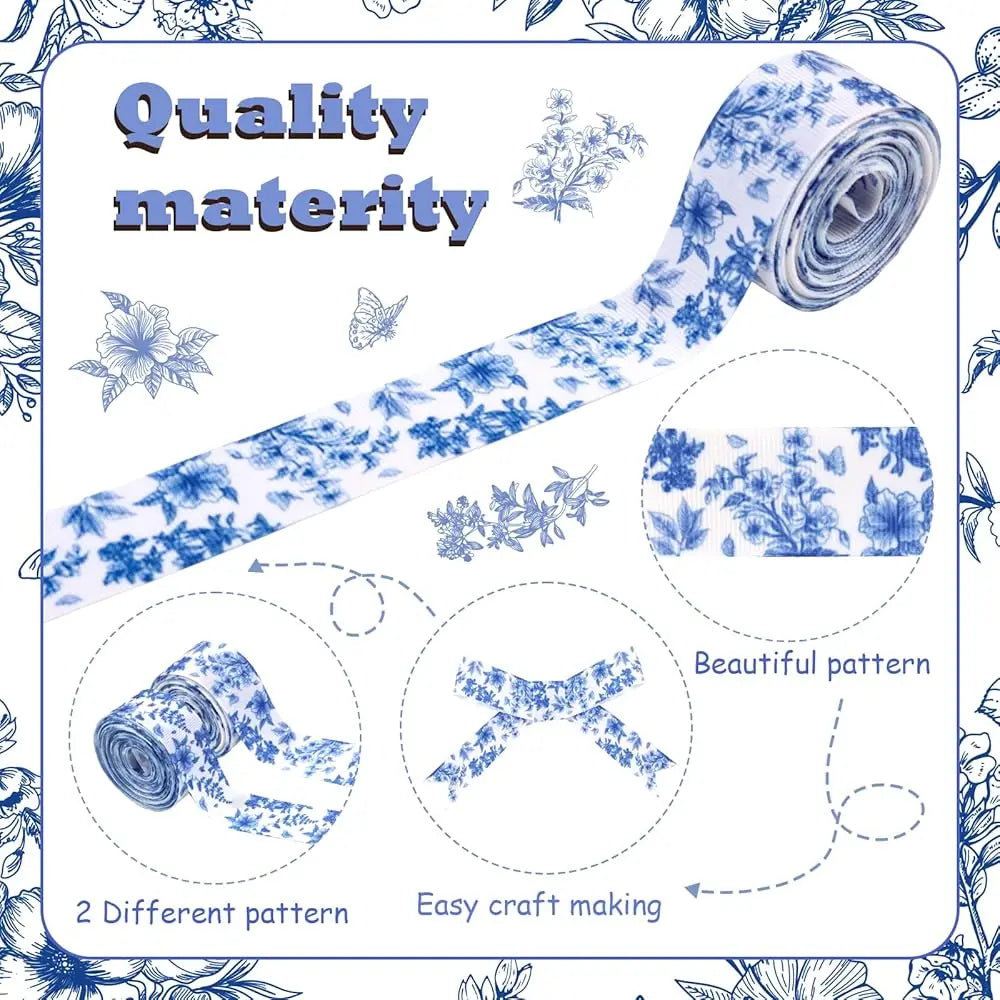 4 Rolls Chinoiserie Craft Ribbons