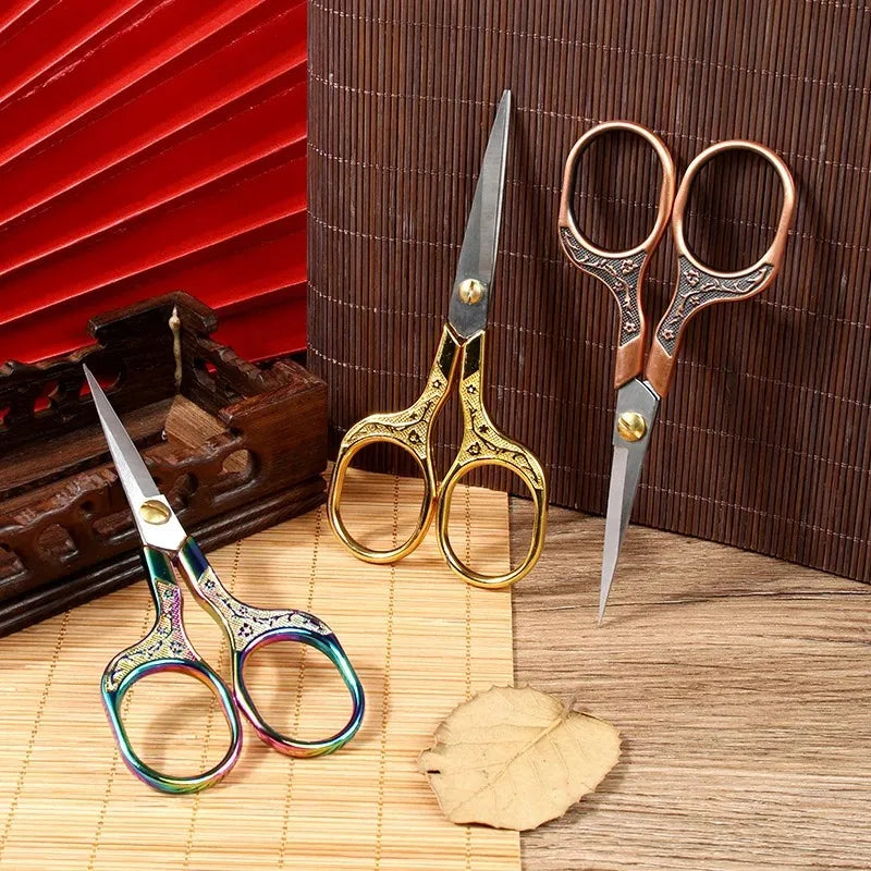 Retro Sewing and Embroidery Scissors Stainless Steel