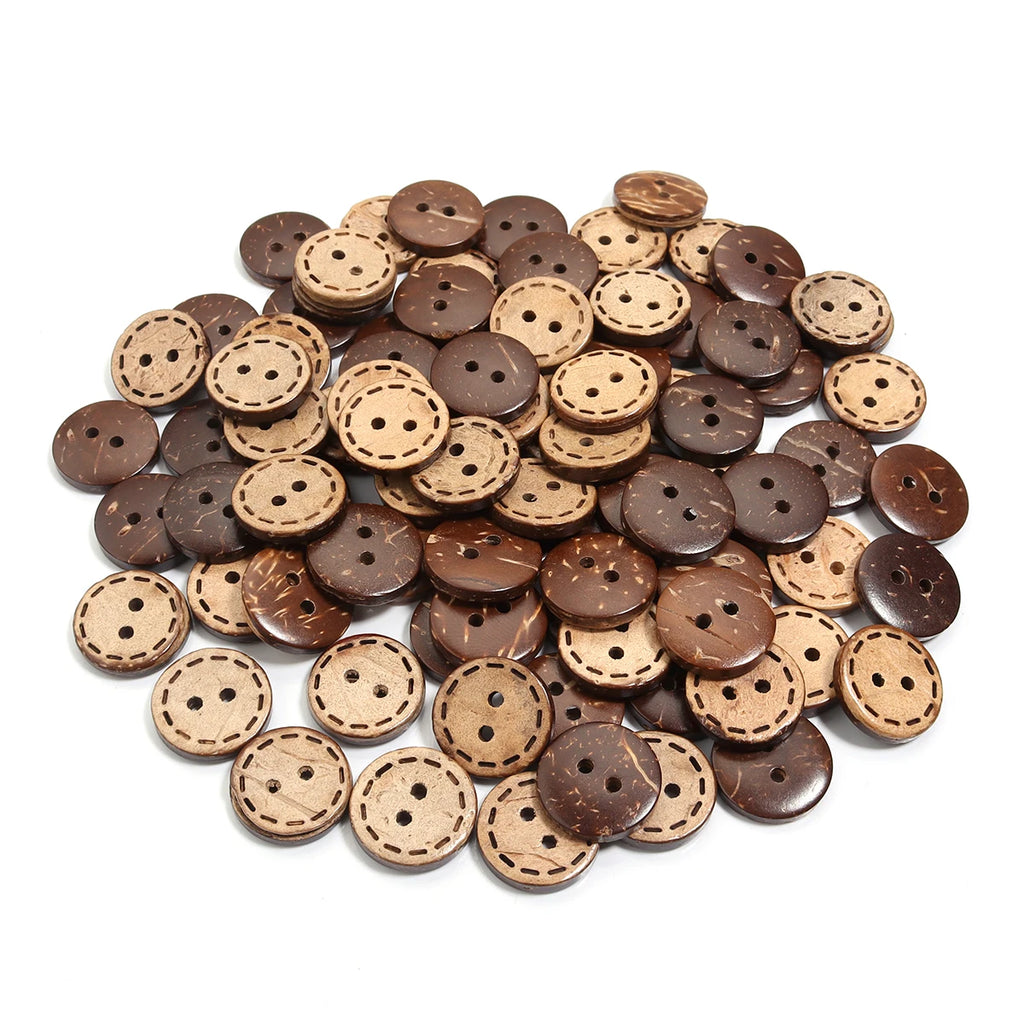 Natural Color Coconut Buttons