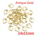 100PCS Hollow Hearts Charms Pendant