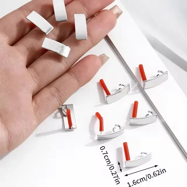 10pcs/set Stainless Steel Earring Connectors/Backings