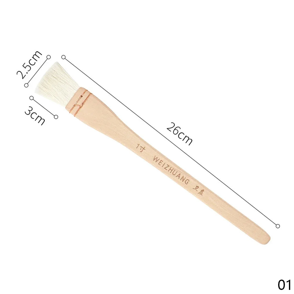 Wooden Handle Goat Hair Paint Brush