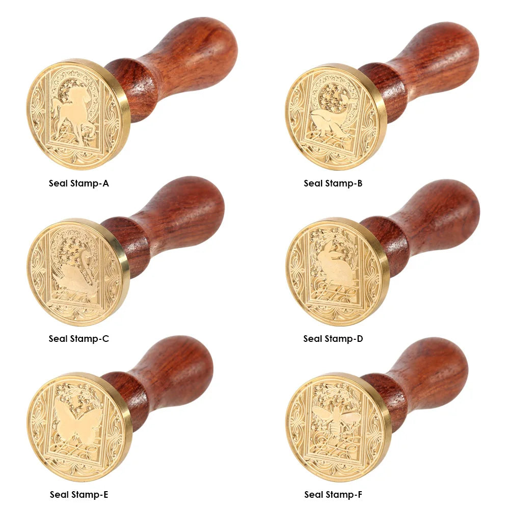 Retro Animal Wax Seal Stamp with handle