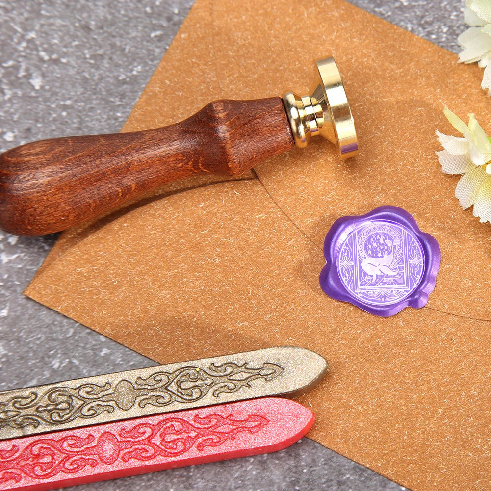 Retro Animal Wax Seal Stamp with handle