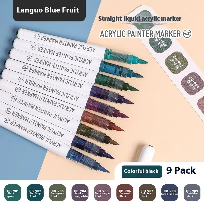 Brush Tip Acrylic Marker Set