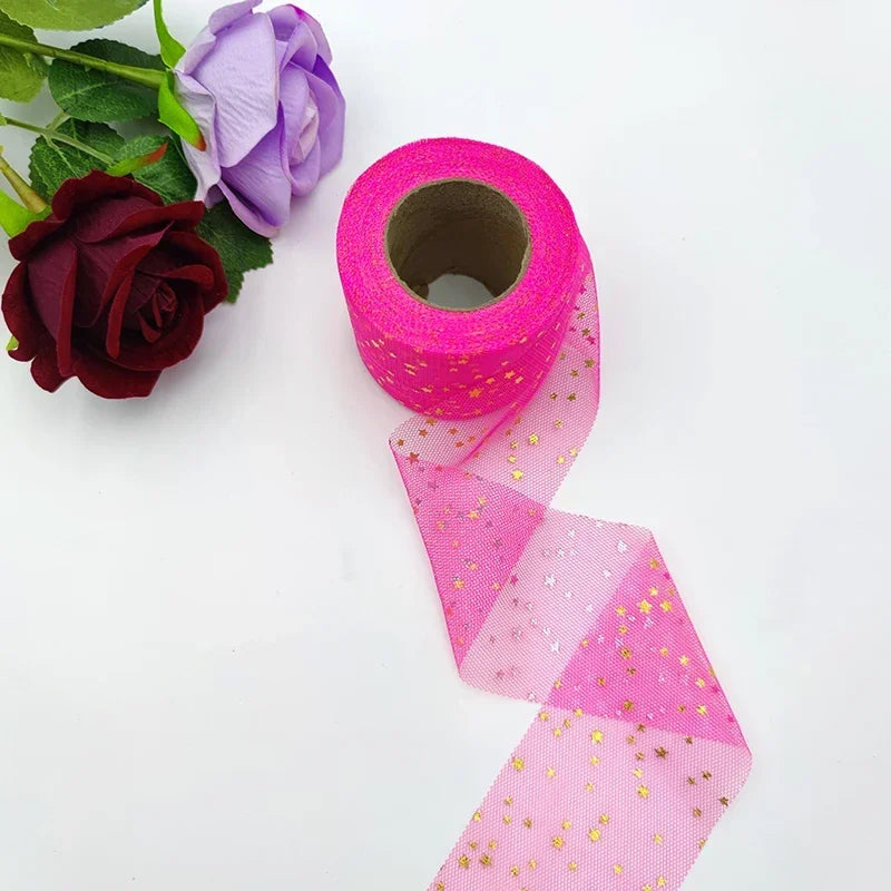 Colorful Star Tulle Ribbon