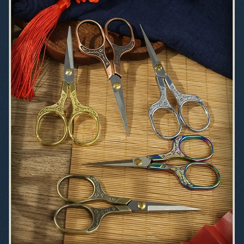 Retro Sewing and Embroidery Scissors Stainless Steel