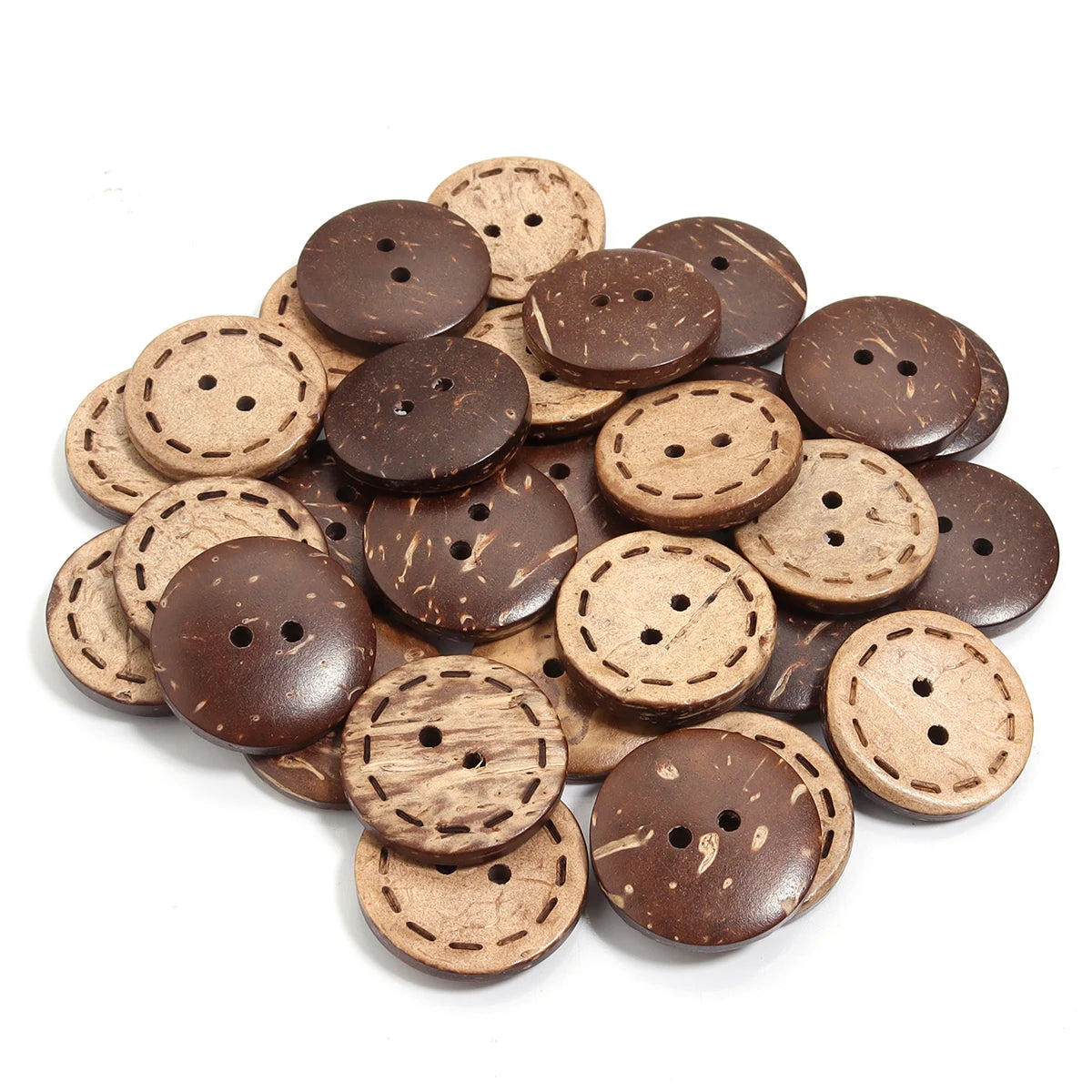 Natural Color Coconut Buttons