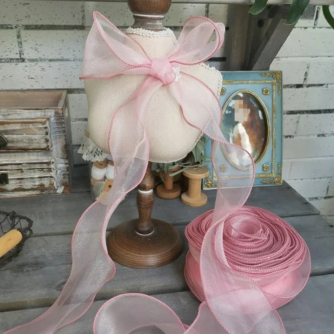 5M Organza Ribbon Wavy Edge