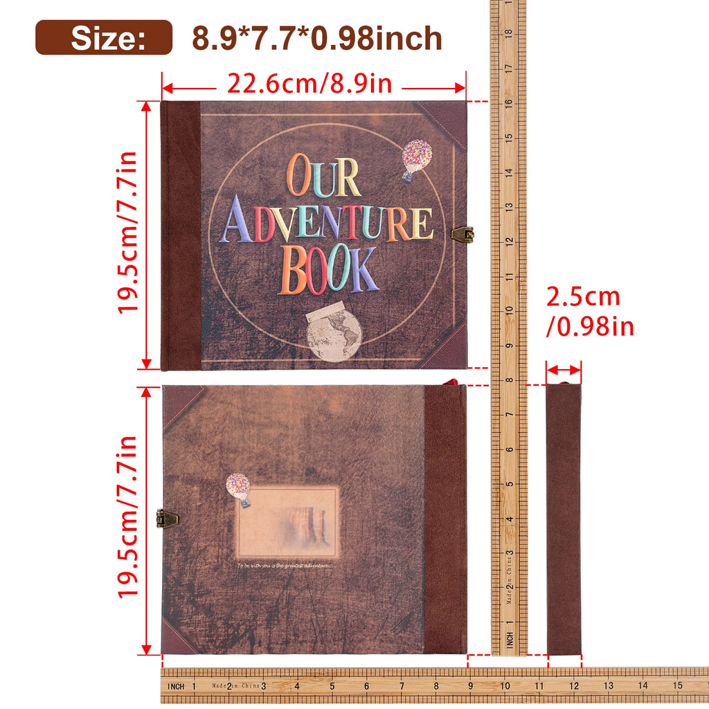 Our Adventure Book 146 Page Photo Album with stickers