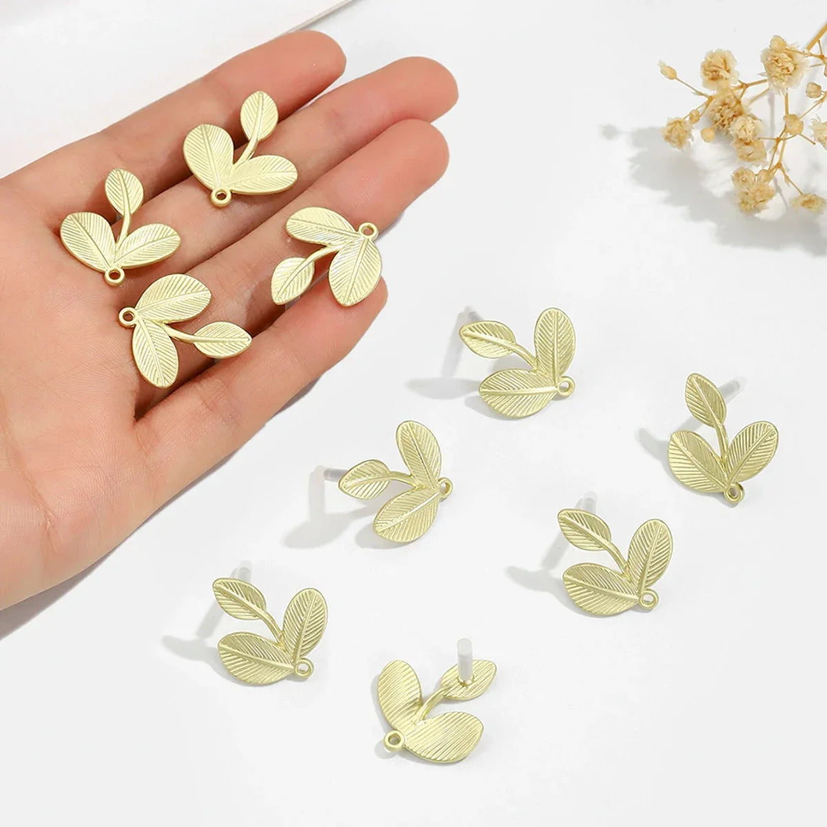 10pcs/set Stainless Steel Earring Connectors/Backings