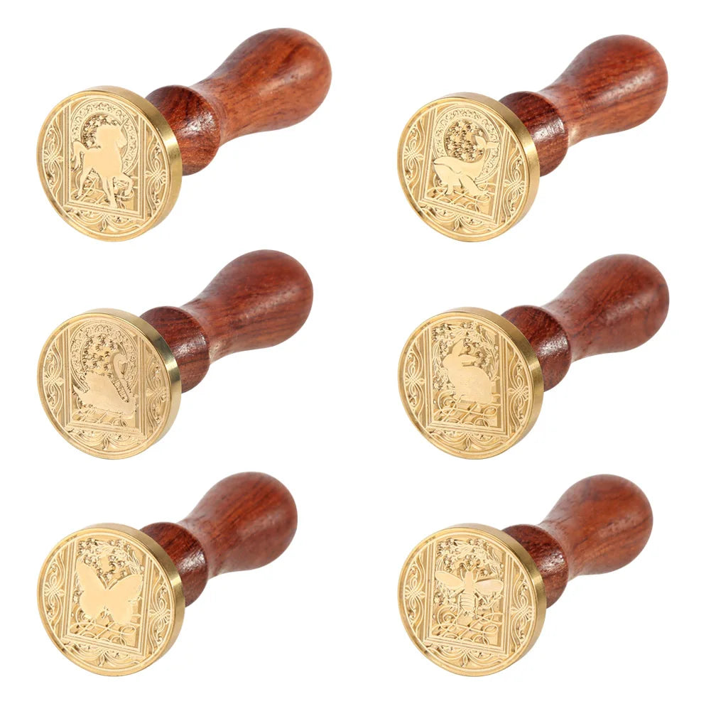Retro Animal Wax Seal Stamp with handle