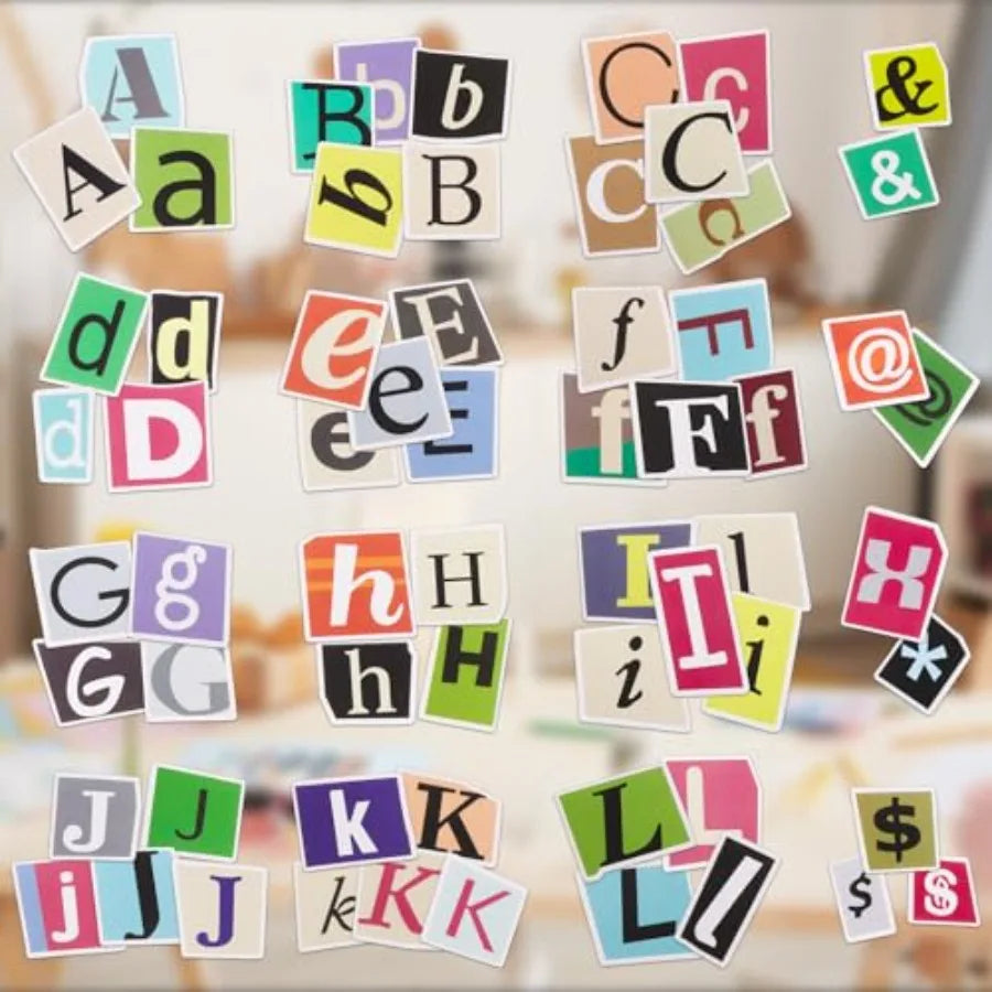 400Pcs Alphabet/Number Stickers