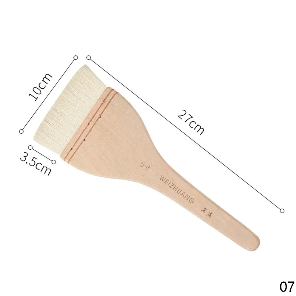 Wooden Handle Goat Hair Paint Brush