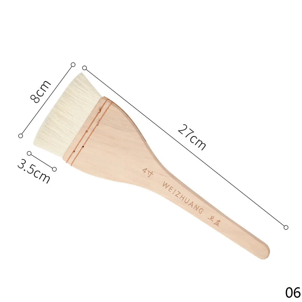 Wooden Handle Goat Hair Paint Brush