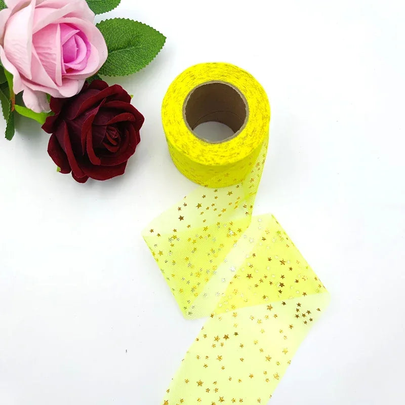 Colorful Star Tulle Ribbon