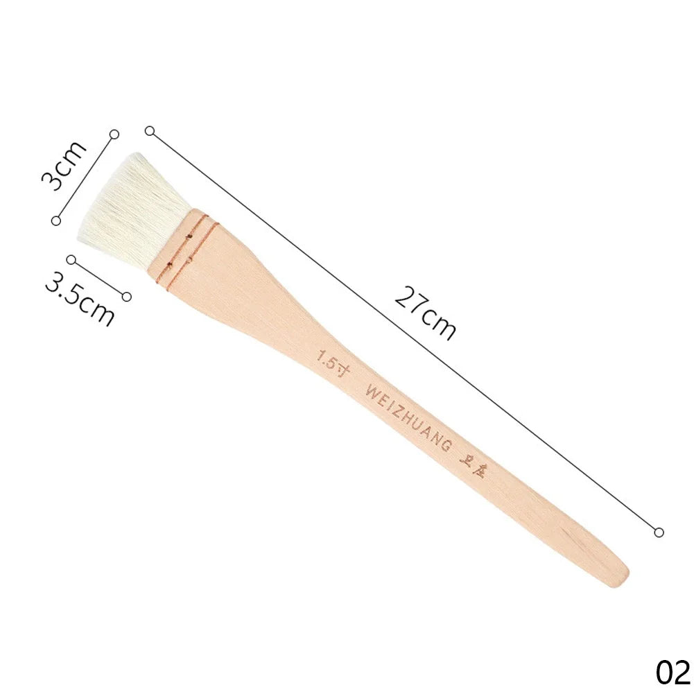 Wooden Handle Goat Hair Paint Brush