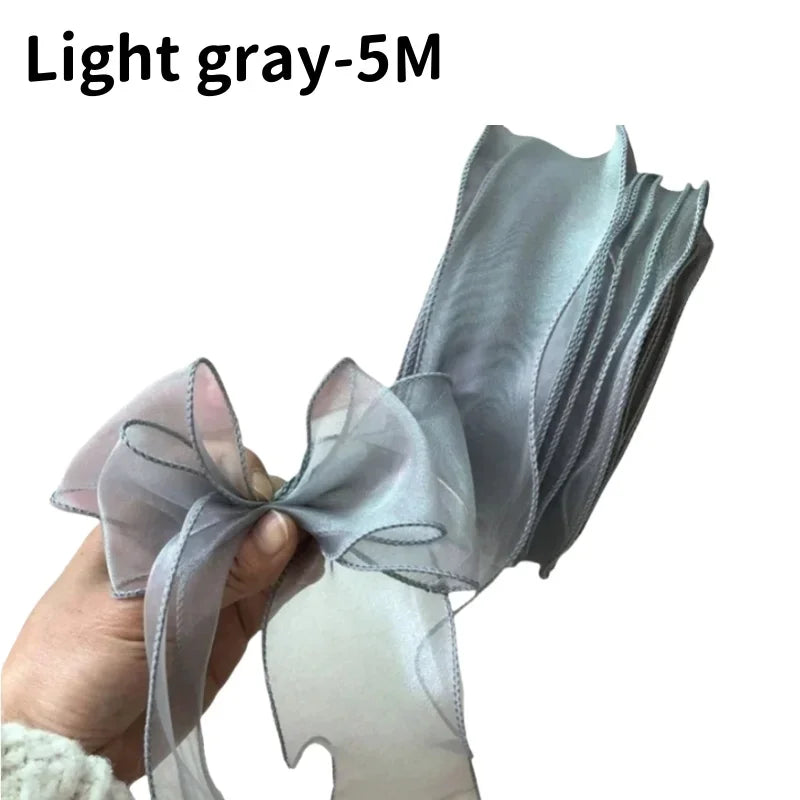 5M Organza Ribbon Wavy Edge