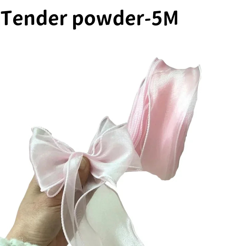 5M Organza Ribbon Wavy Edge