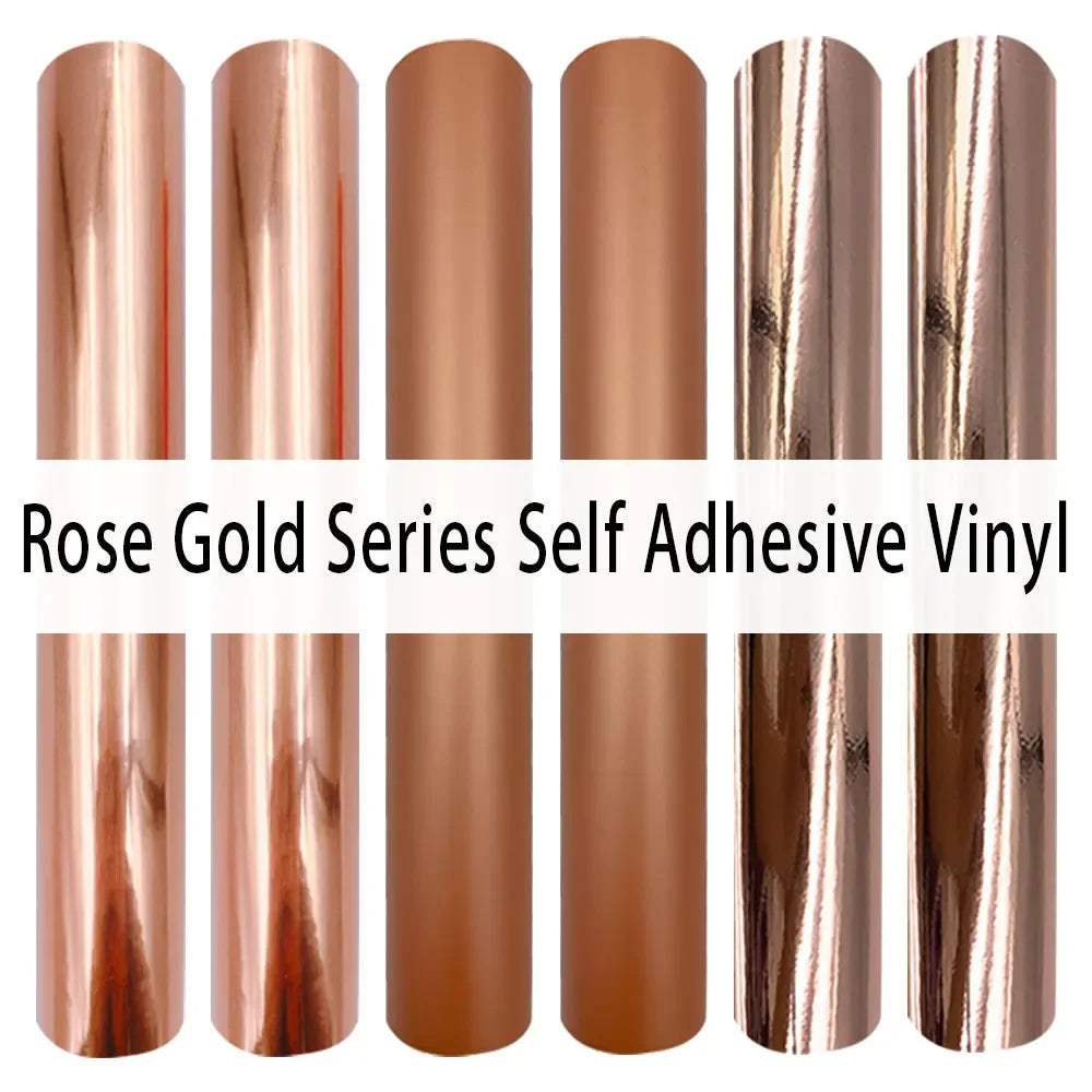 Rose Gold Permanent Adhesive Vinyl