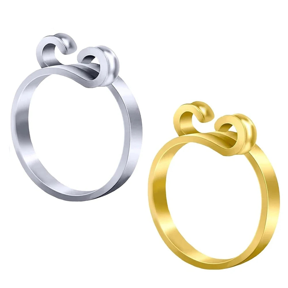 2pcs Adjustable Knitting Crochet Loop Ring
