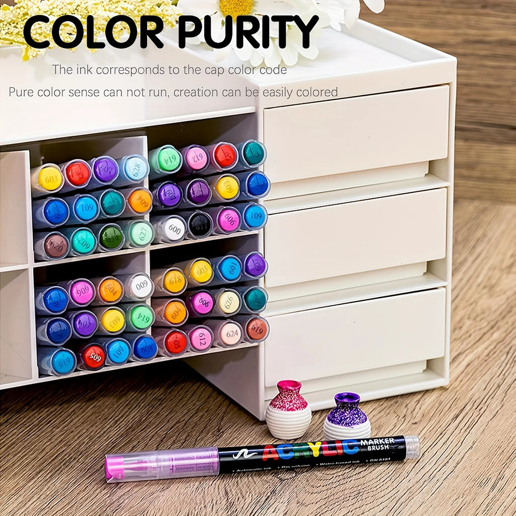 Acrylic Brush Tip Markers