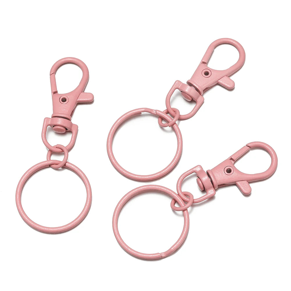 Multicolor Keyring with Lobster Clasp