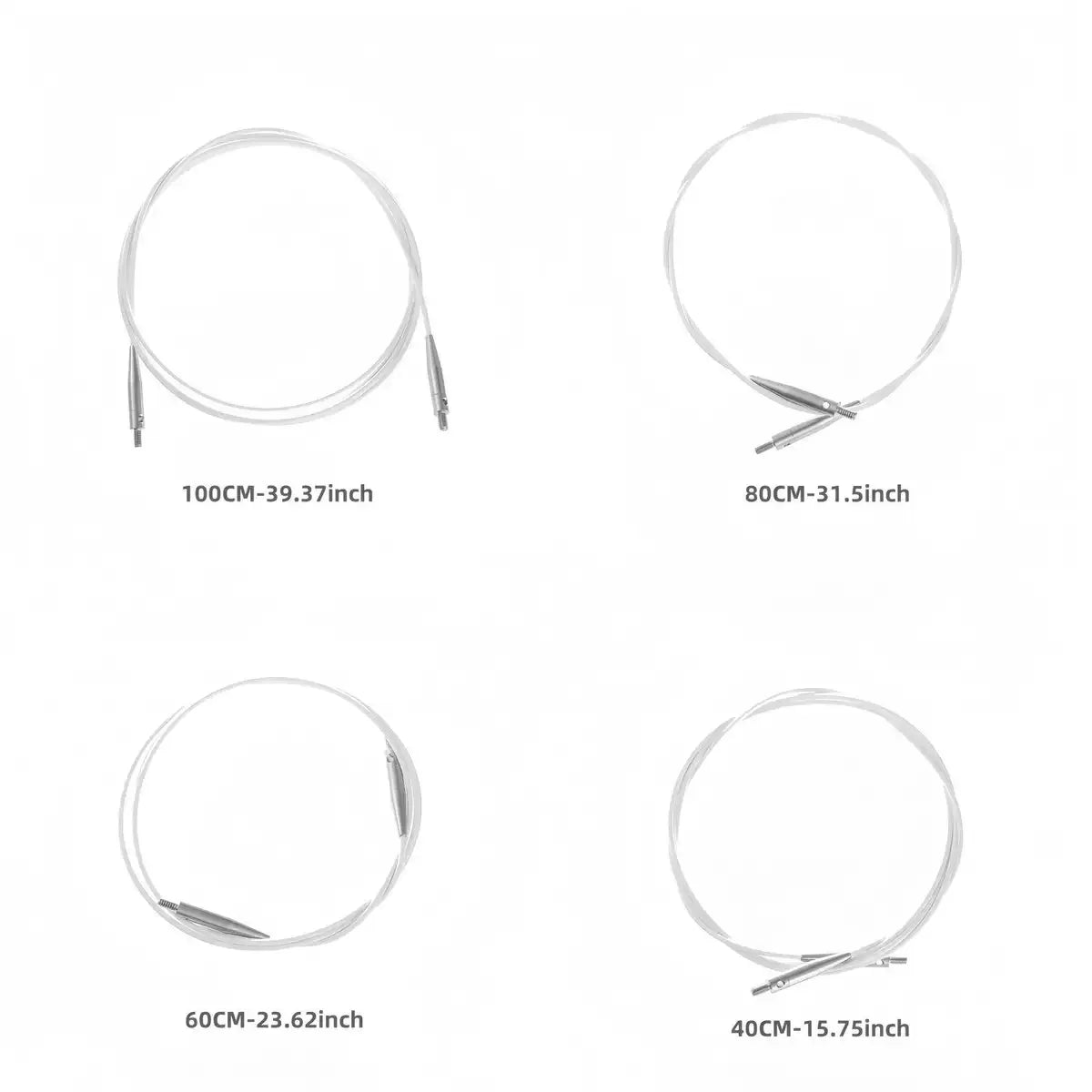 Interchangeable Knitting Needle Set With Storage Pouch