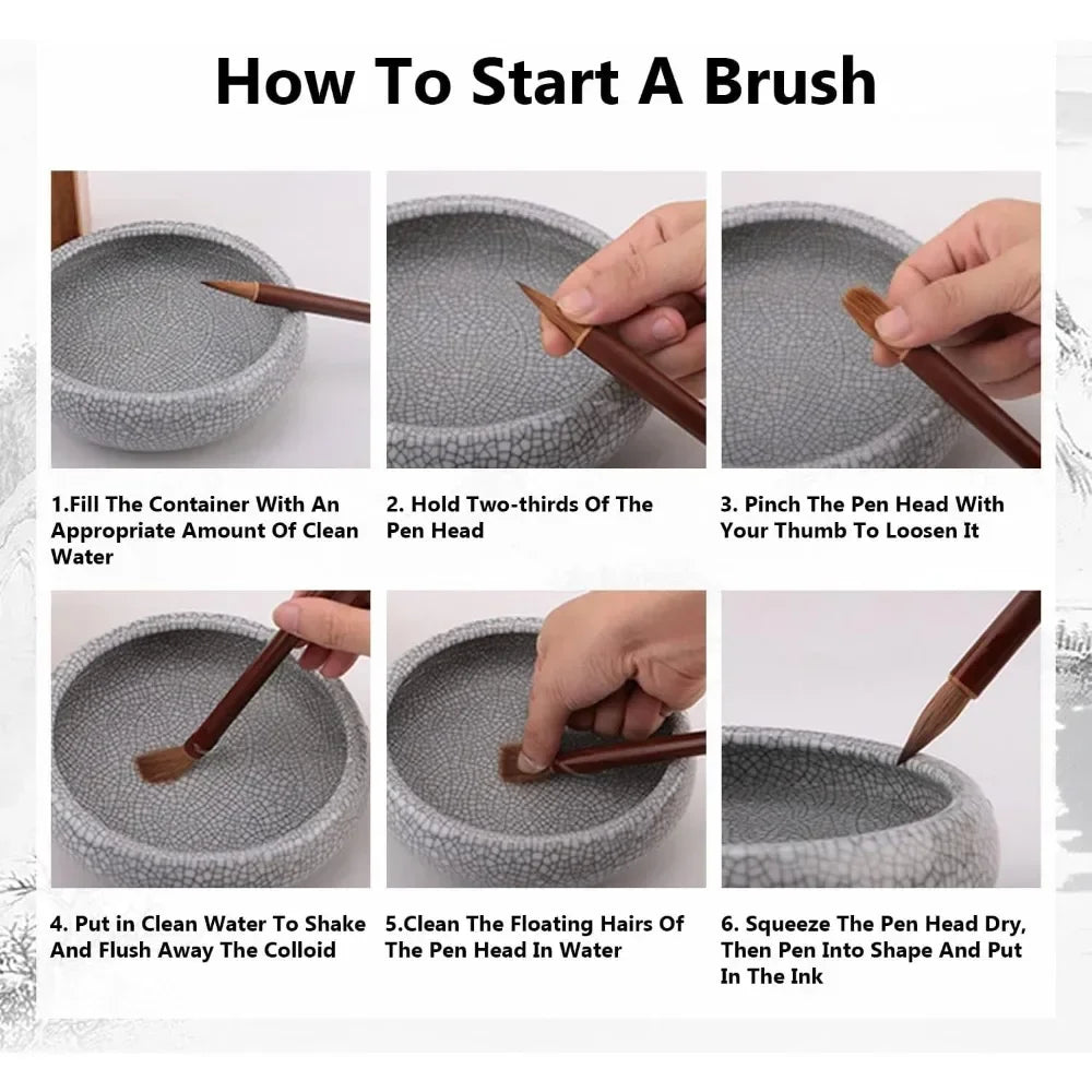6pcs Calligraphy brush set